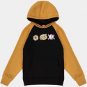 SANTA CRUZ YOUTH HOODIE KNIBBS CRYPTIC RAGLAN BLACK / MUSTARD