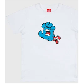 SANTA CRUZ YOUTH T-SHIRT CLASSIC FADE WHITE
