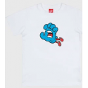 SANTA CRUZ YOUTH T-SHIRT CLASSIC FADE WHITE