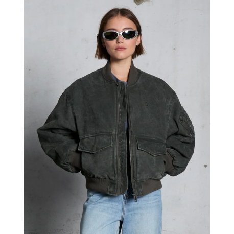 VOLCOM WORKESTRA BOMBER JACKET RINSED BLACK