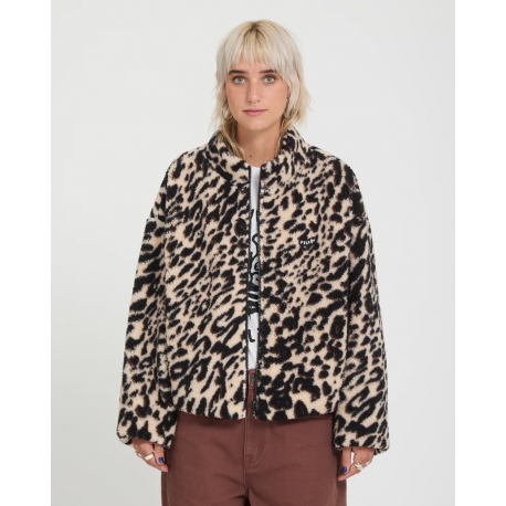 VOLCOM WYLDING OUT SHERPA ANIMAL PRINT