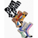 VOLCOM PRINT MIXER SOCK 3 PK MULTI