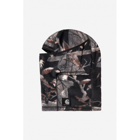 CARHARTT WIP BLEVIN MASK CAMO FEATHER TREE BLACK