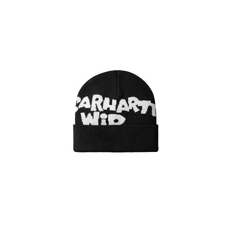 CARHARTT WIP CUT OUT BEANIE BLACK / WHITE