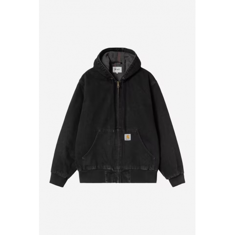 CARHARTT WIP OG ACTIVE JACKET BLACK STONE WASHED