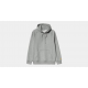 CARHARTT WIP HOODED CHASE SWEAT GREY HEATHER / GOLD