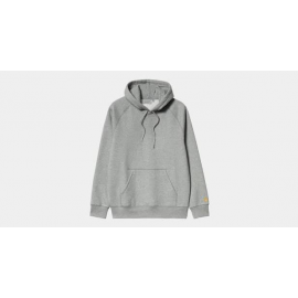 CARHARTT WIP HOODED CHASE SWEAT GREY HEATHER / GOLD