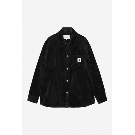 CARHARTT WIP W' L/S BEKKA SHIRT BLACK RINSED