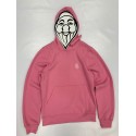 PISOLO BASIC HOODY 250 BRIGHT PINK (LOGO BLANC)