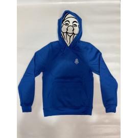 PISOLO BASIC HOODY 55 BLEU ROI (LOGO BLANC)