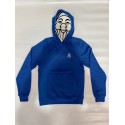 PISOLO BASIC HOODY 55 BLEU ROI (LOGO BLANC)