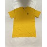PISOLO T-SHIRT JAUNE LOGO BLEU