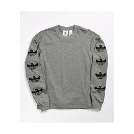 ADIDAS LS G SHMOO TEE GREY/BLACK