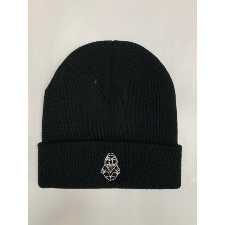 PISOLO BONNET NOIR LOGO BLANC