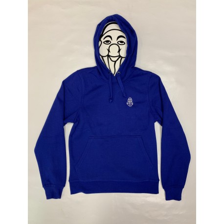 PISOLO BASIC HOODY 56 DEEP BLUE (LOGO BLANC)